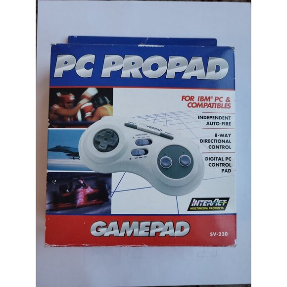 Vintage InterAct SV-230 IBM PC Propad Gameport Game Pad Controller New In Box - Picture 1 of 6